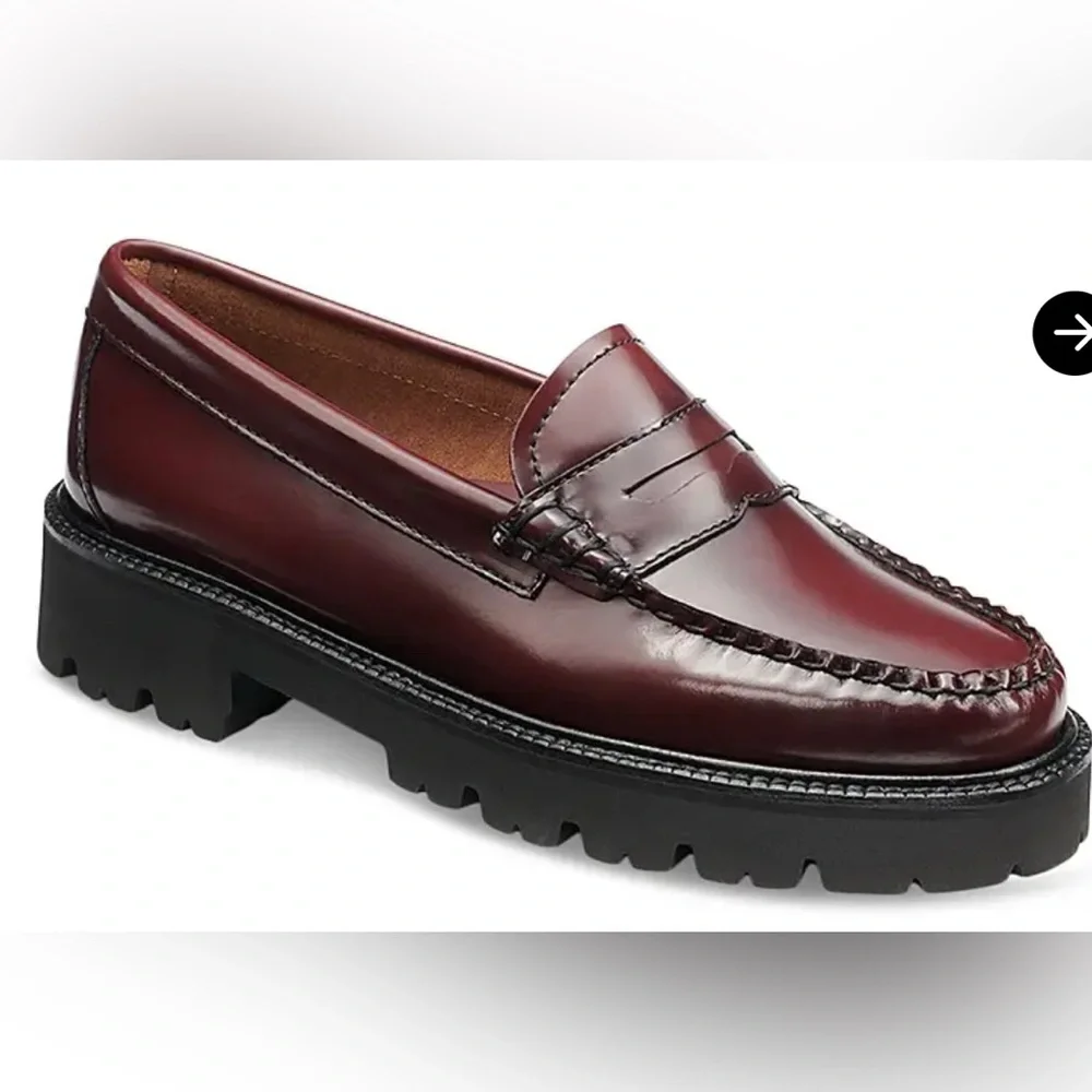 G.H. Bass WEEJUNS WOMENS WINE LEATHER Slip-On Loafers SHOES 7.5 $185 - Picture 15 of 15